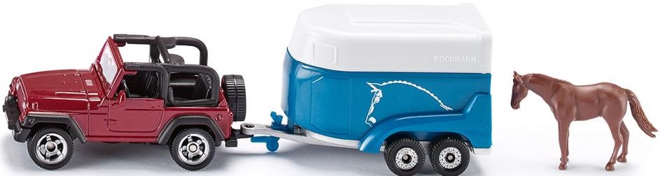 Set joc  Siku - Jeep with horse trailer