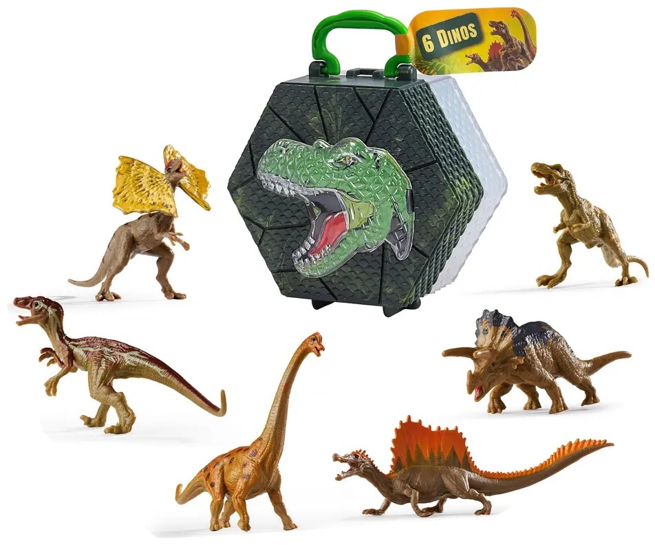 Set de joacă  Simba Toys - Dinozauri într-o cutie, 6 bucăți