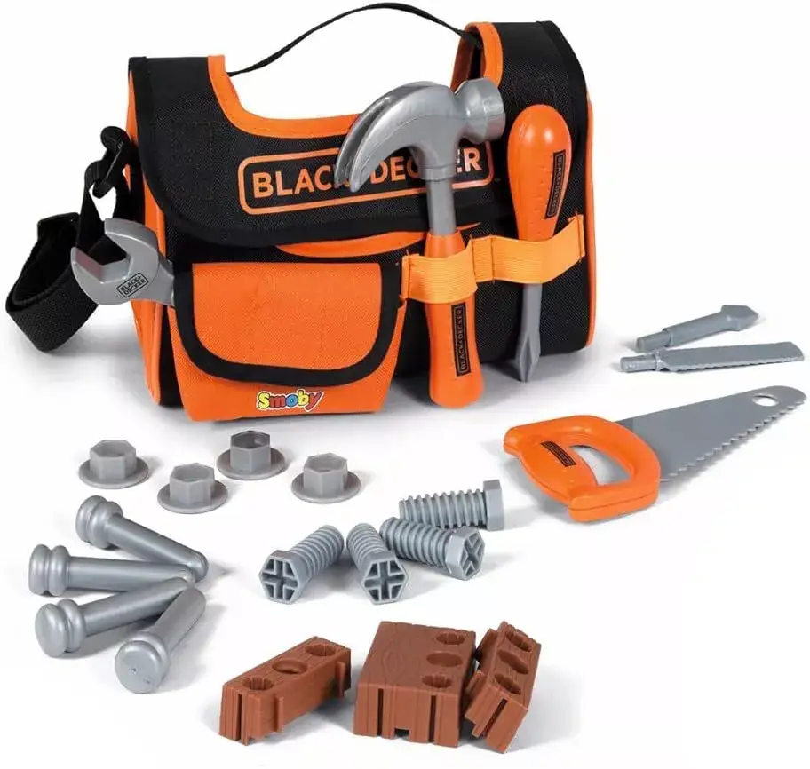 Set joc  Smoby Black &amp; Decker - Cutie de instrumente din pânză