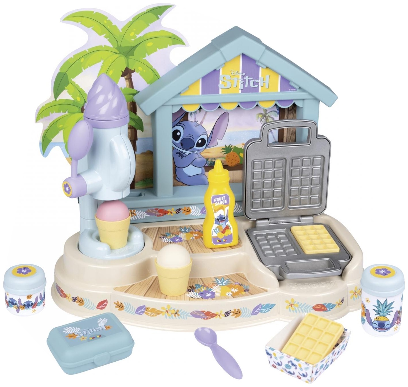 Set de joacă  Smoby - Cabana Gourmet Stitch, 12 piese