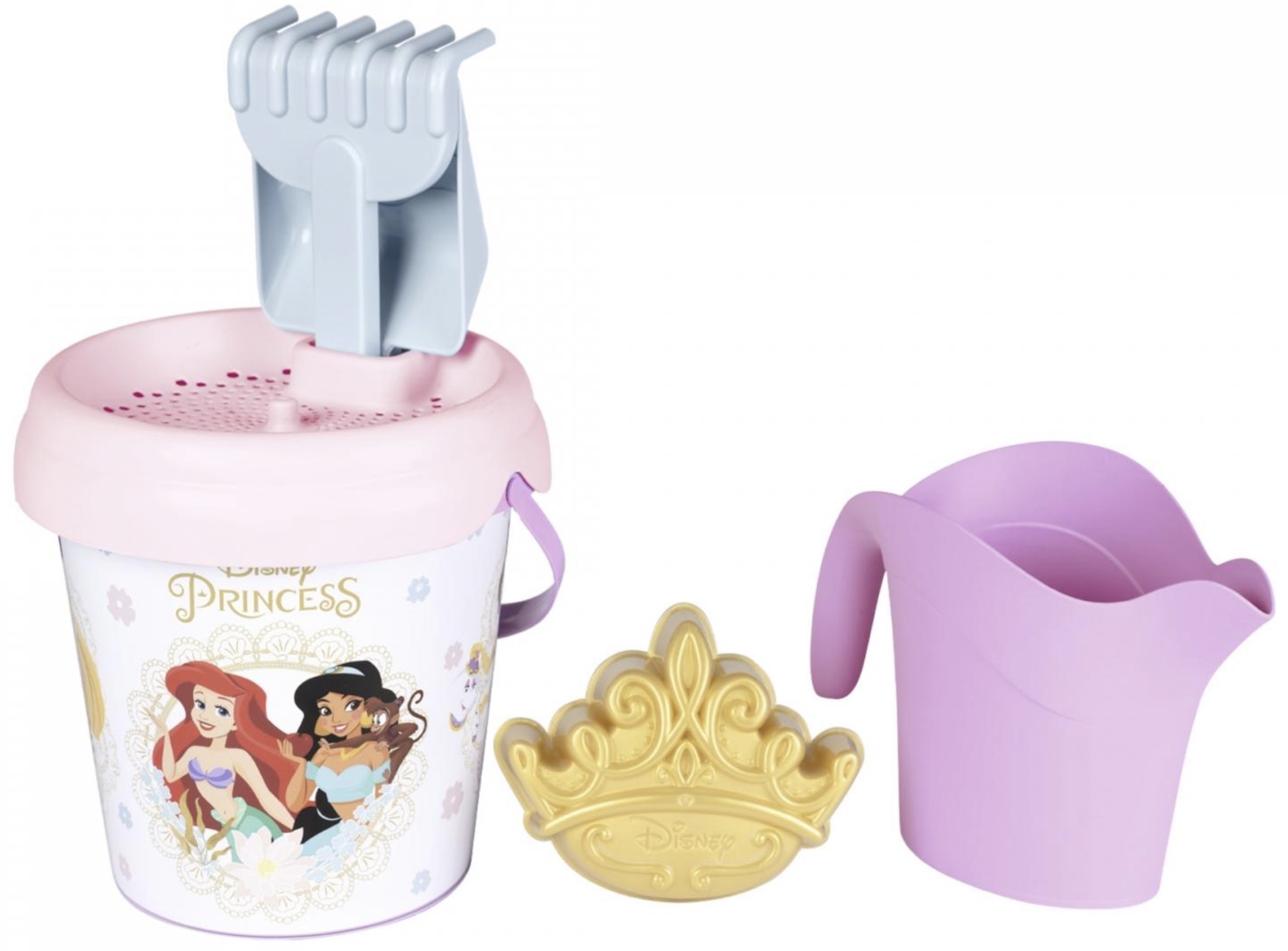 Set de joacă Smoby - Găleată de nisip cu accesorii, Disney Princess