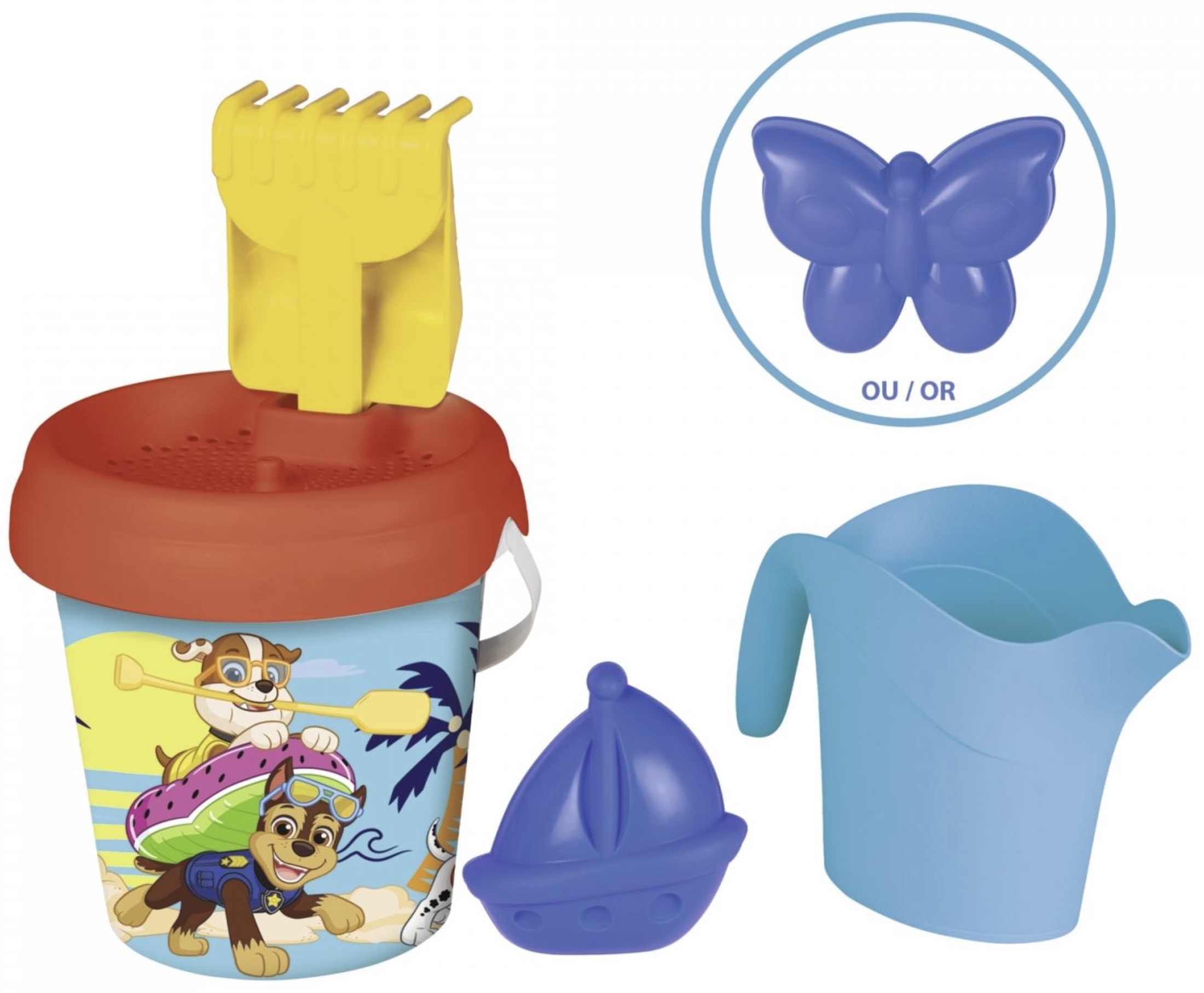 Set de joacă Smoby - Găleată de nisip cu accesorii, Paw Patrol
