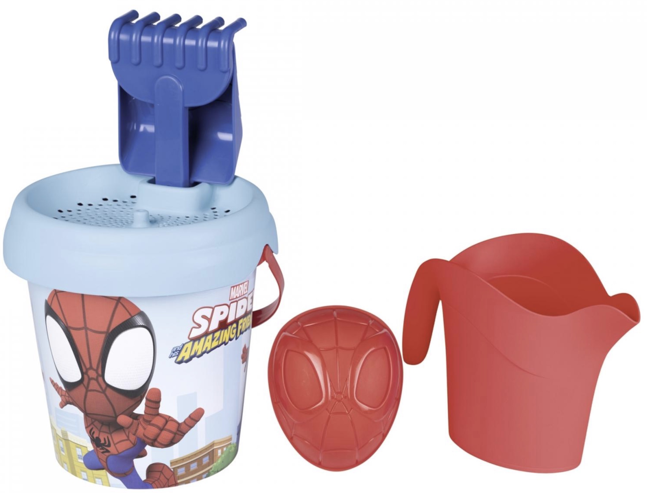 Set de joacă Smoby - Găleată de nisip cu accesorii, Spidey