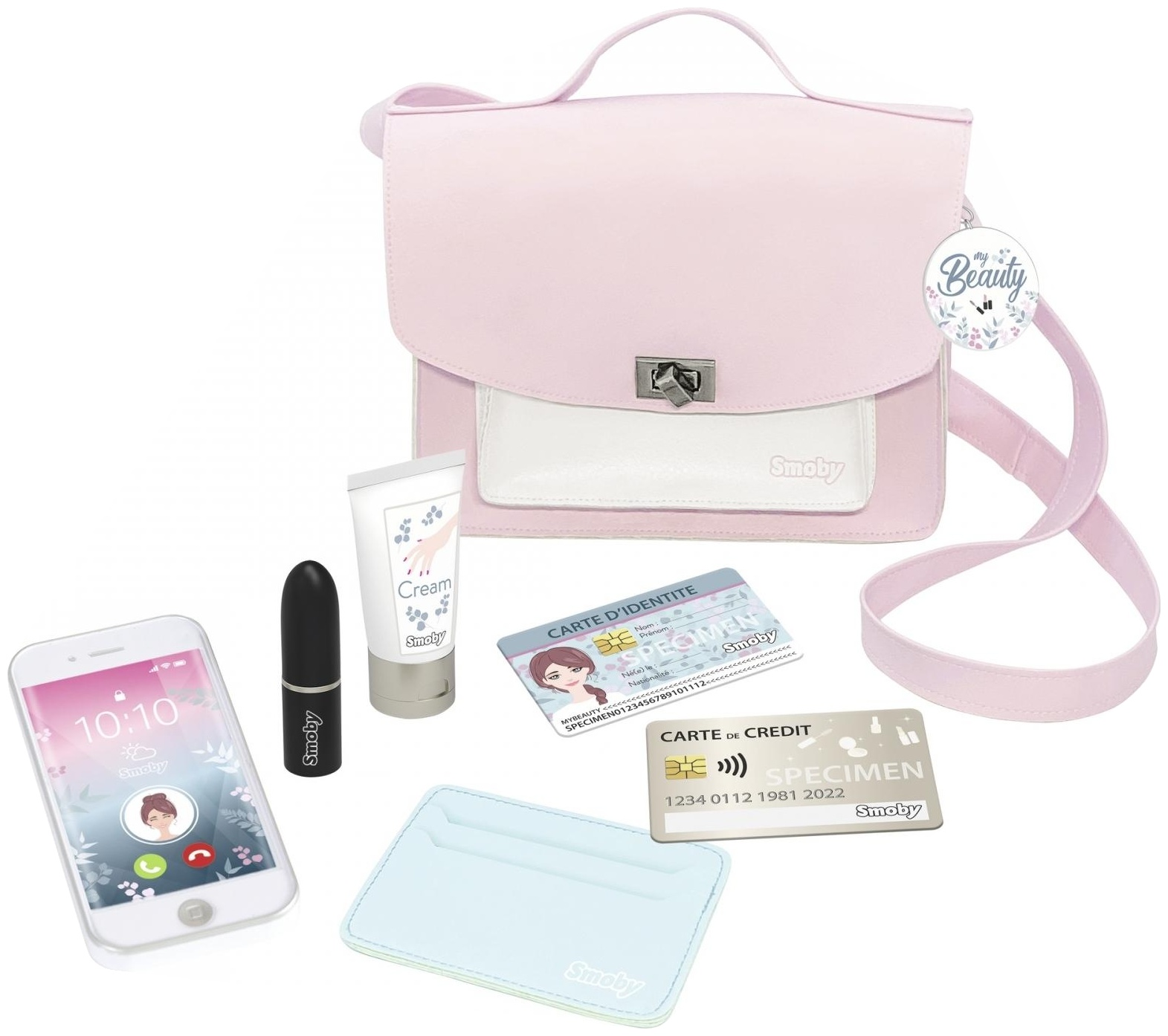 Set de joacă Smoby - My Beauty Bag, cu 7 accesorii