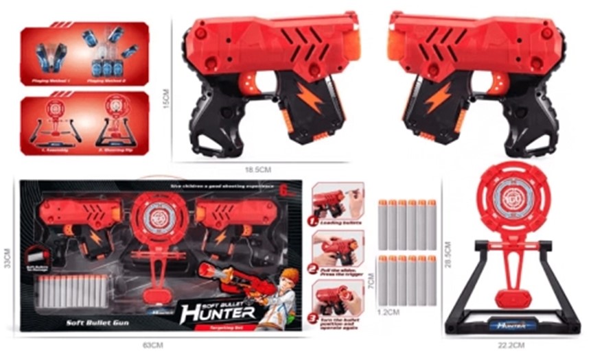 Set joc  Sonne - Hunters 2,pistoale cu cartuș moale și accesorii