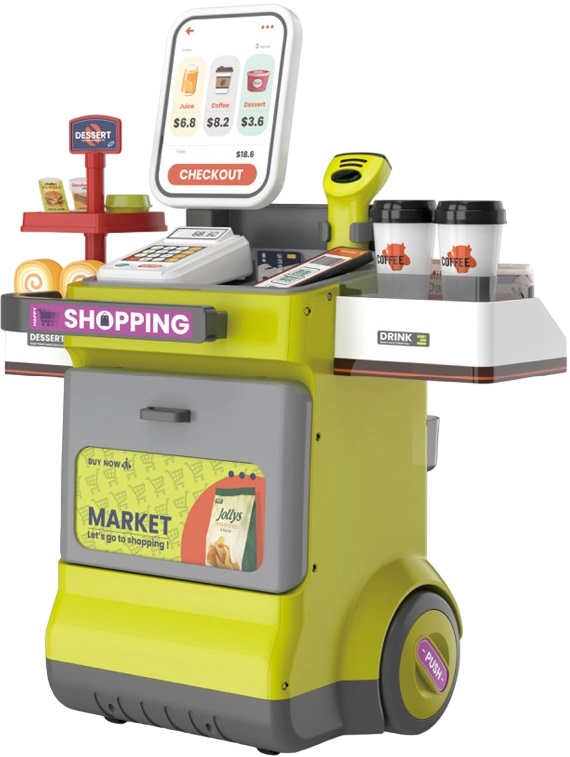Set jocSonne - Supermarket cu casa de marcat, 48 piese