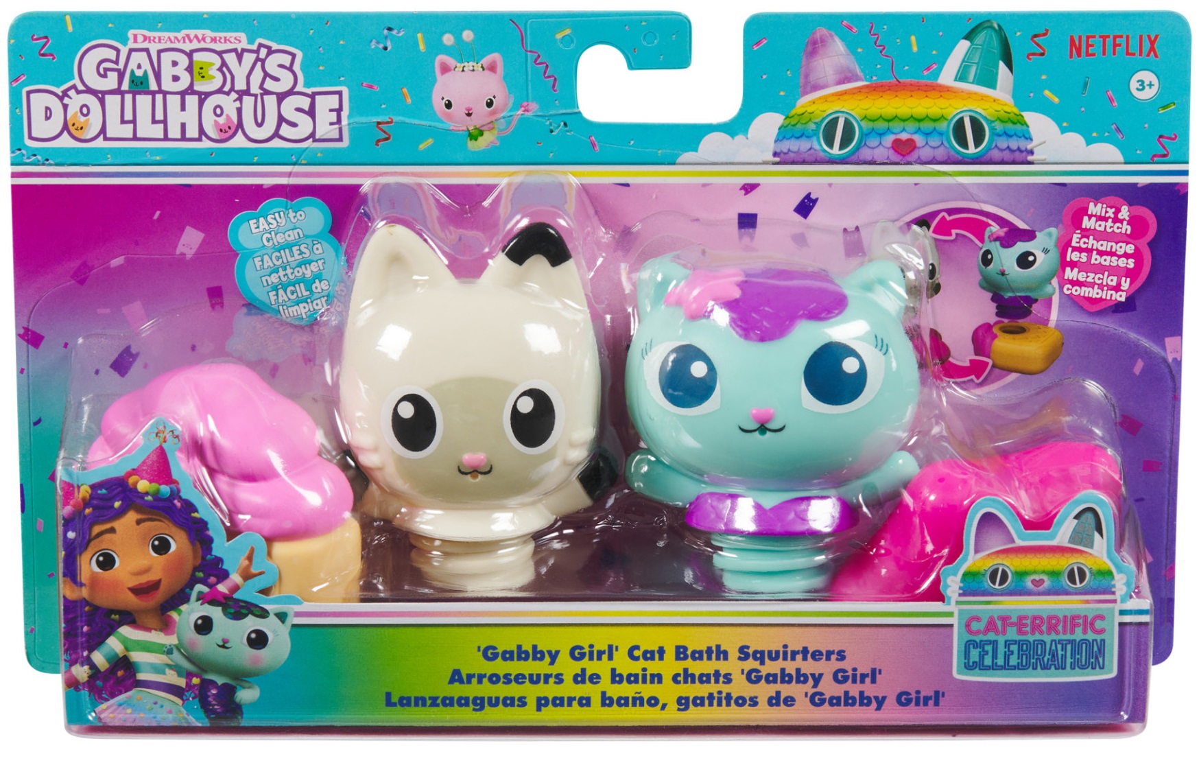 Set joc Gabby's Dollhouse - Gabby Girl, jucării de baie