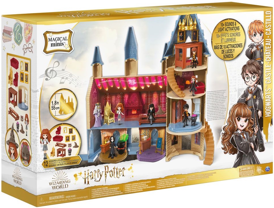 Set de joaca Spin Master Harry Potter - Castelul Hogurts, cu figurina Harmayani