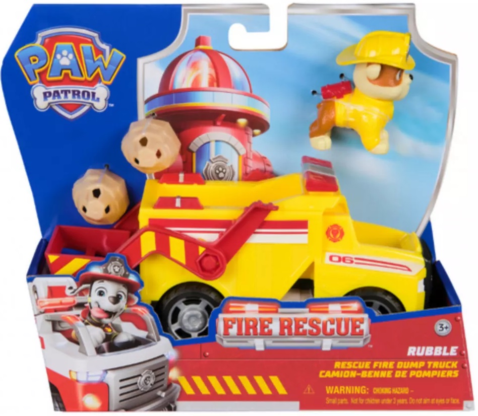 Set de joacă Spin Master Paw Patrol Fire Rescue - Camionul lui Rubble