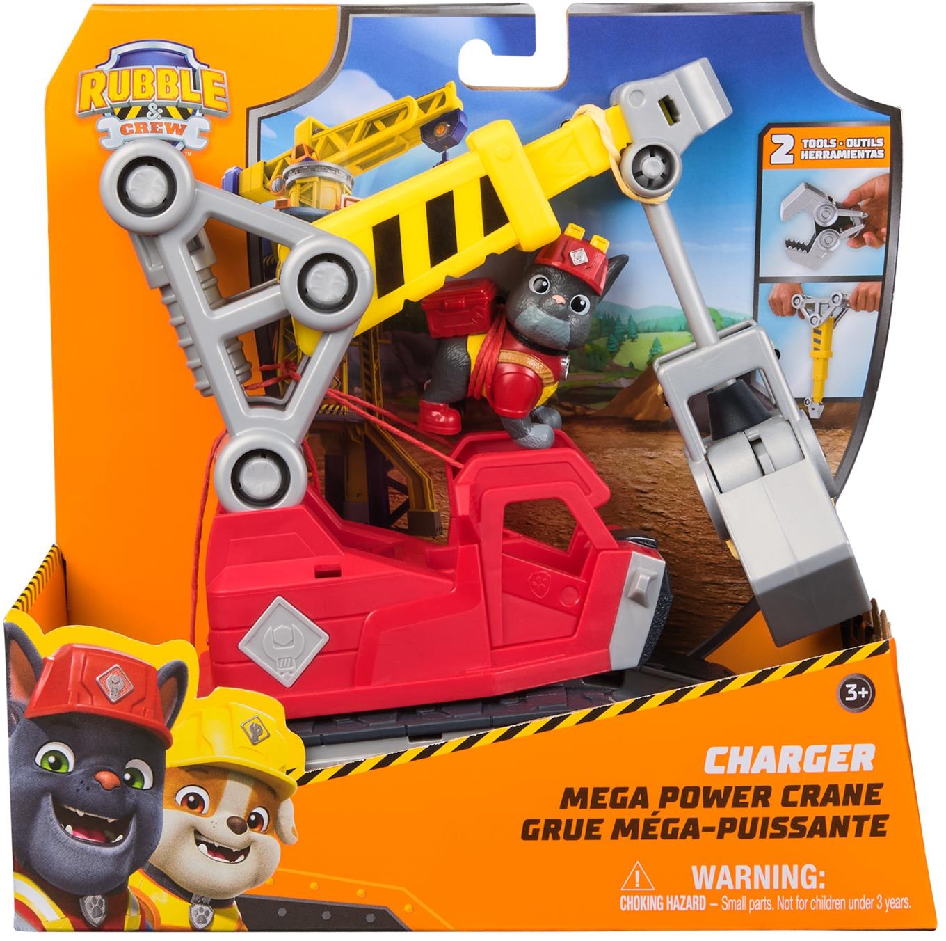 Set de joacă Spin Master Paw Patrol Rubble & Crew - Macaraua mega a lui Charger
