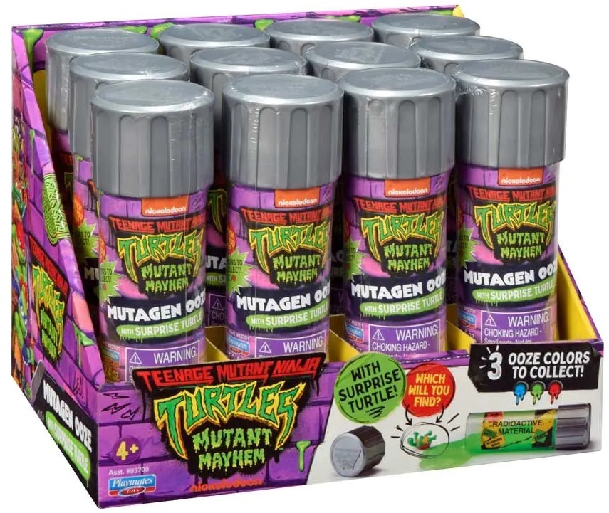 Set de jocuri TMNT Mutant Mayhem - Cilindru cu mutagen și mini-țestoasă, asortiment