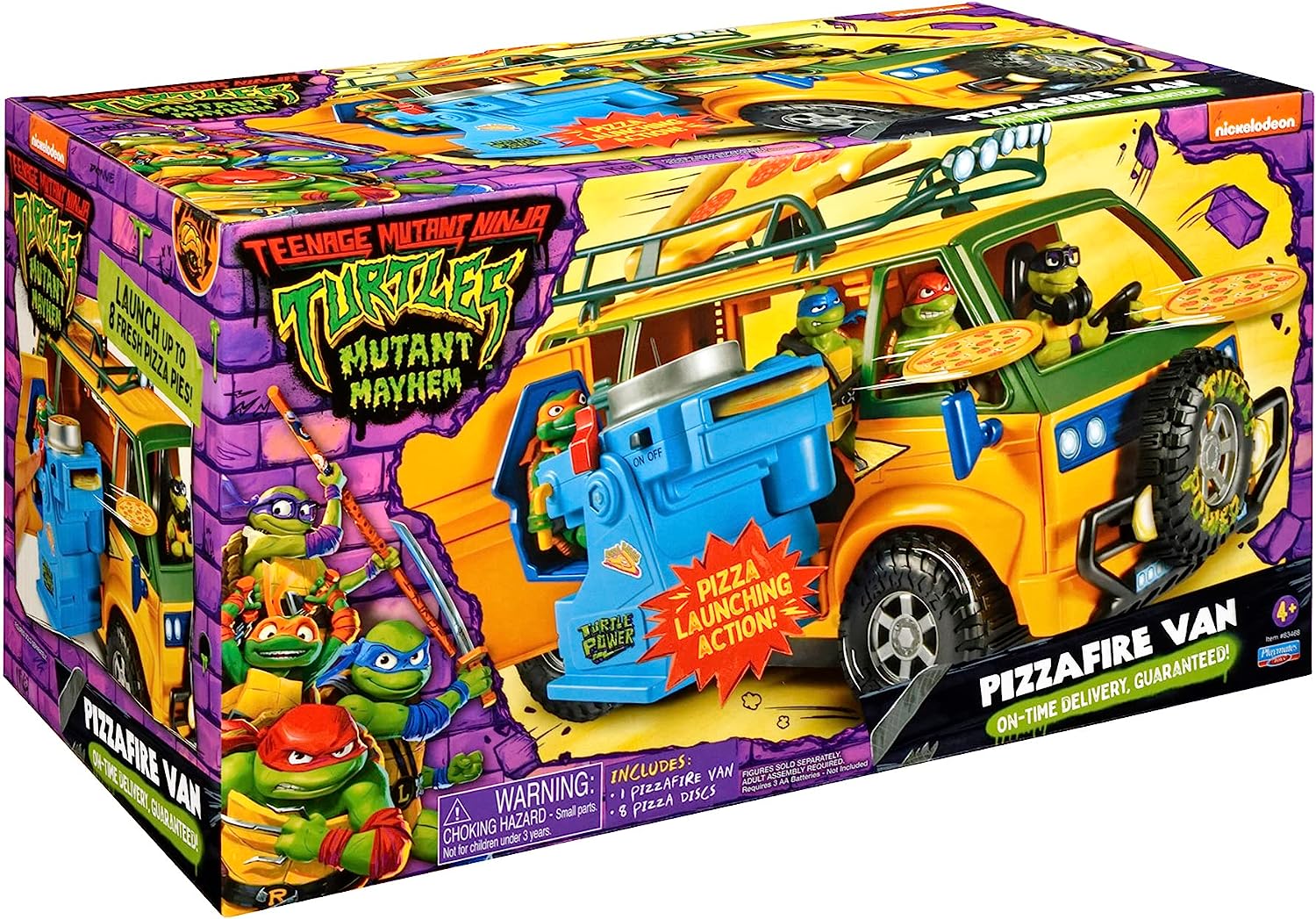 Set de jocuri TMNT Mutant Mayhem - Lansator de pizza Van