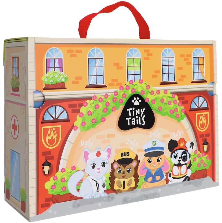 Set de joacă  Trefl Tiny Tails - Orașul animalelor