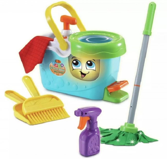 Set de joc Vtech - Accesorii de curățare cu găleată