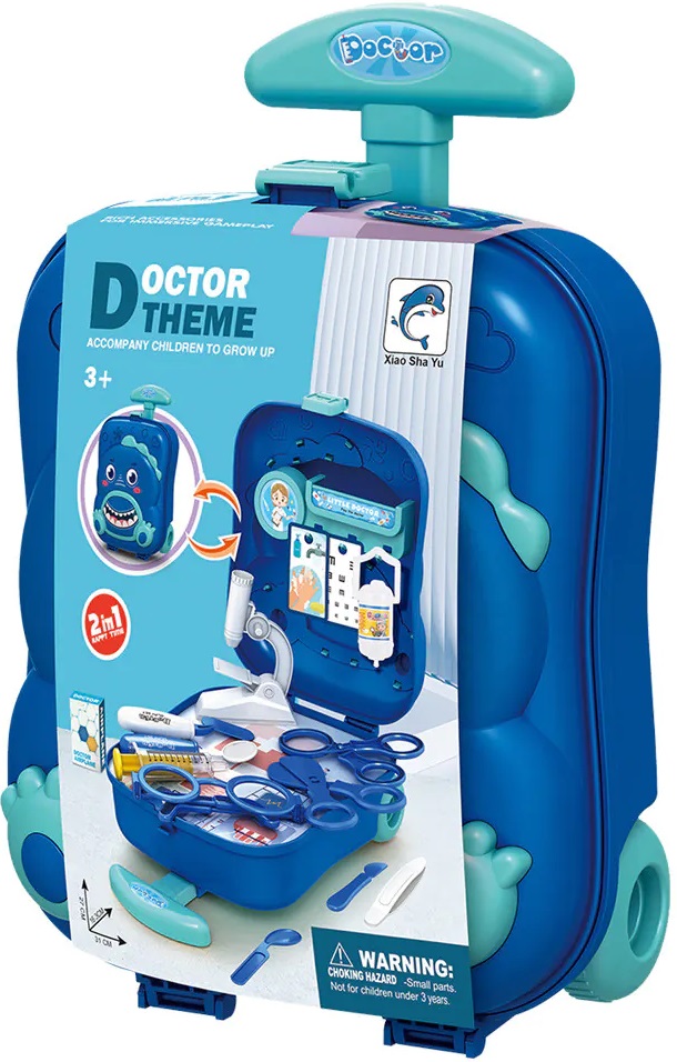 Set de joacă Yifeng - Cabinet medical în valiză cu roți
