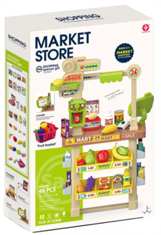 Set joc  Yifeng - Market Store Deluxe, supermarket, 81 piese