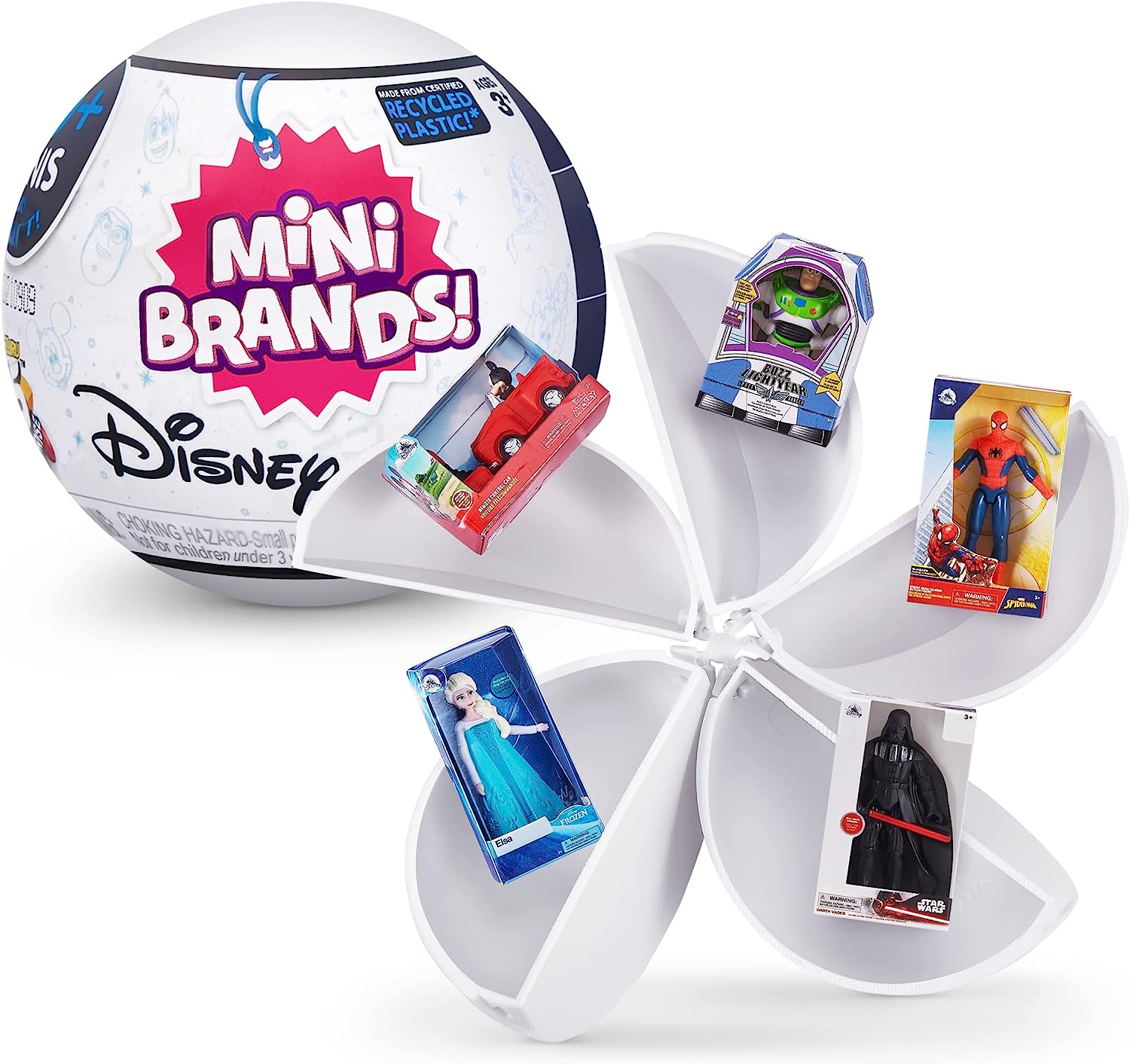 Set de jucării Zuru Mini Brands - Mingea cu 5 figurine Disney surpriză, asortiment