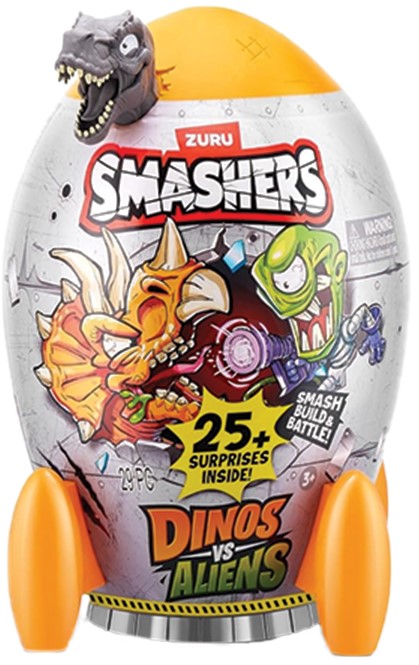 Set de joacă  Zuru Smashers - Dinos vs Aliens: Mini ou de dinozaur, dinozaur gri