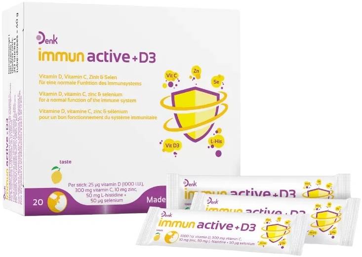 Imunoactiv + D3, 20 pliculețe, Denk Nutrition
