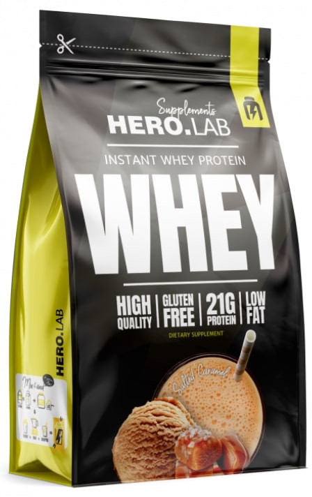 Instant Whey Protein, caramel sarat, 750 g, Hero.Lab