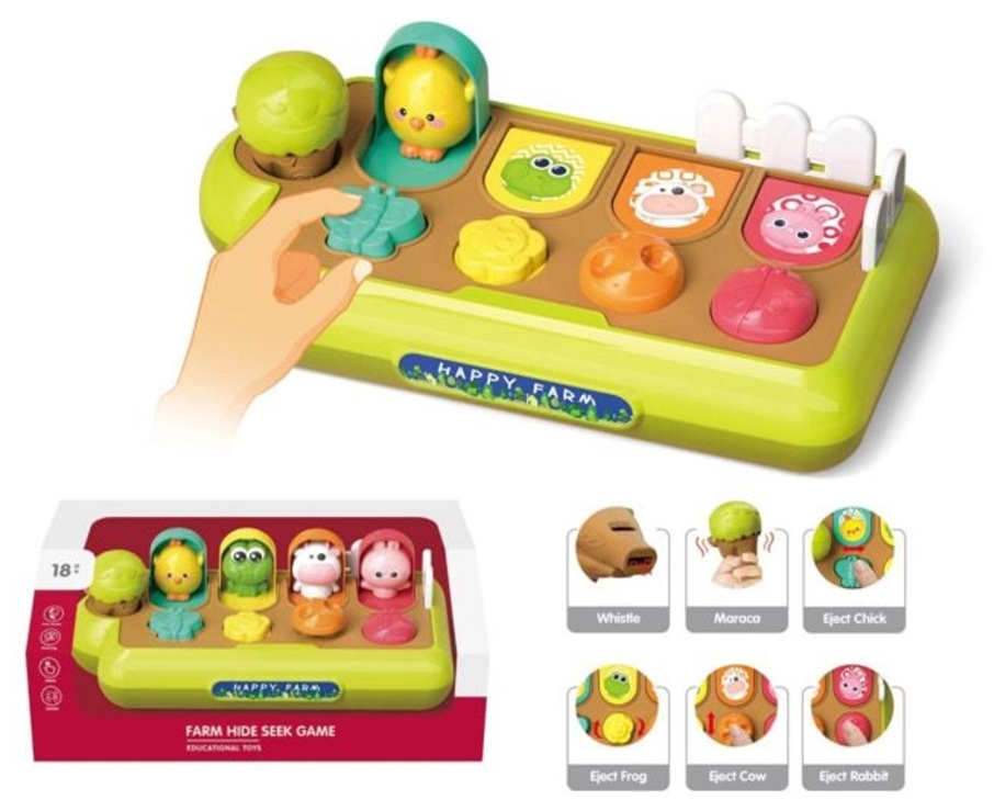 Jucărie interactivă pentru bebeluși Raya Toys - Fermă