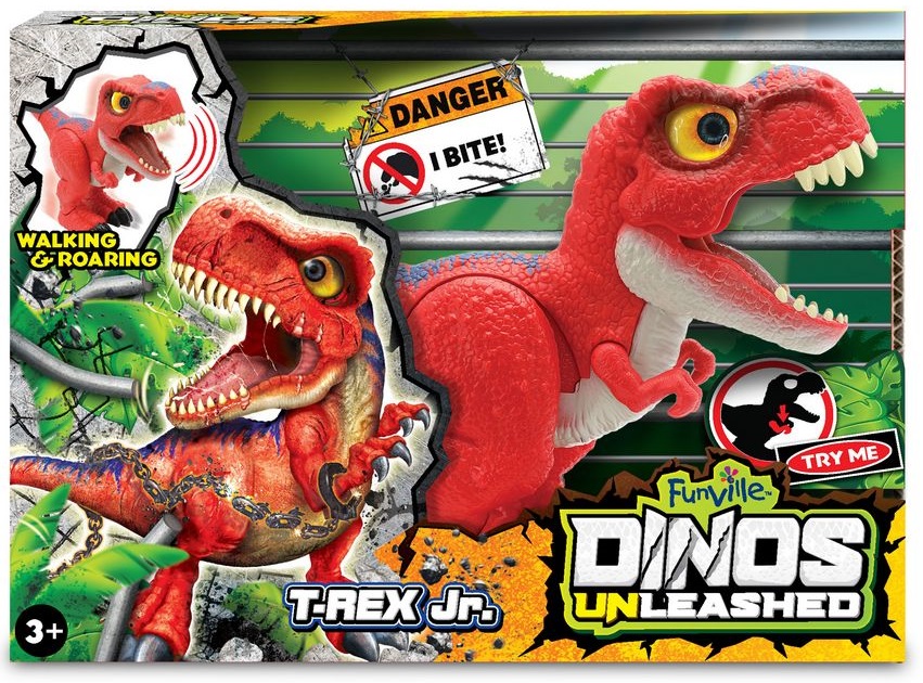 Jucărie interactivă Funville Dinos Unleashed - dinozaur ambulant