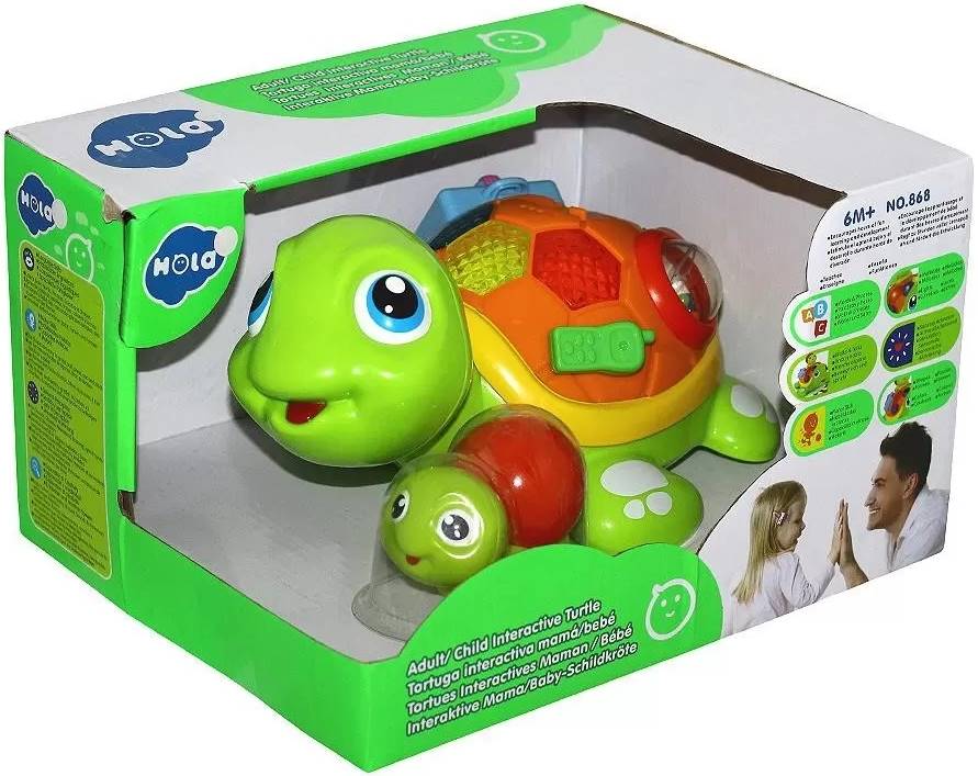 Jucărie interactivă  Hola Toys - Familia de broaște țestoase