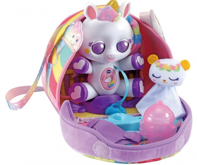Jucărie interactivă Vtech - Unicorn cu pat  (în engleză)