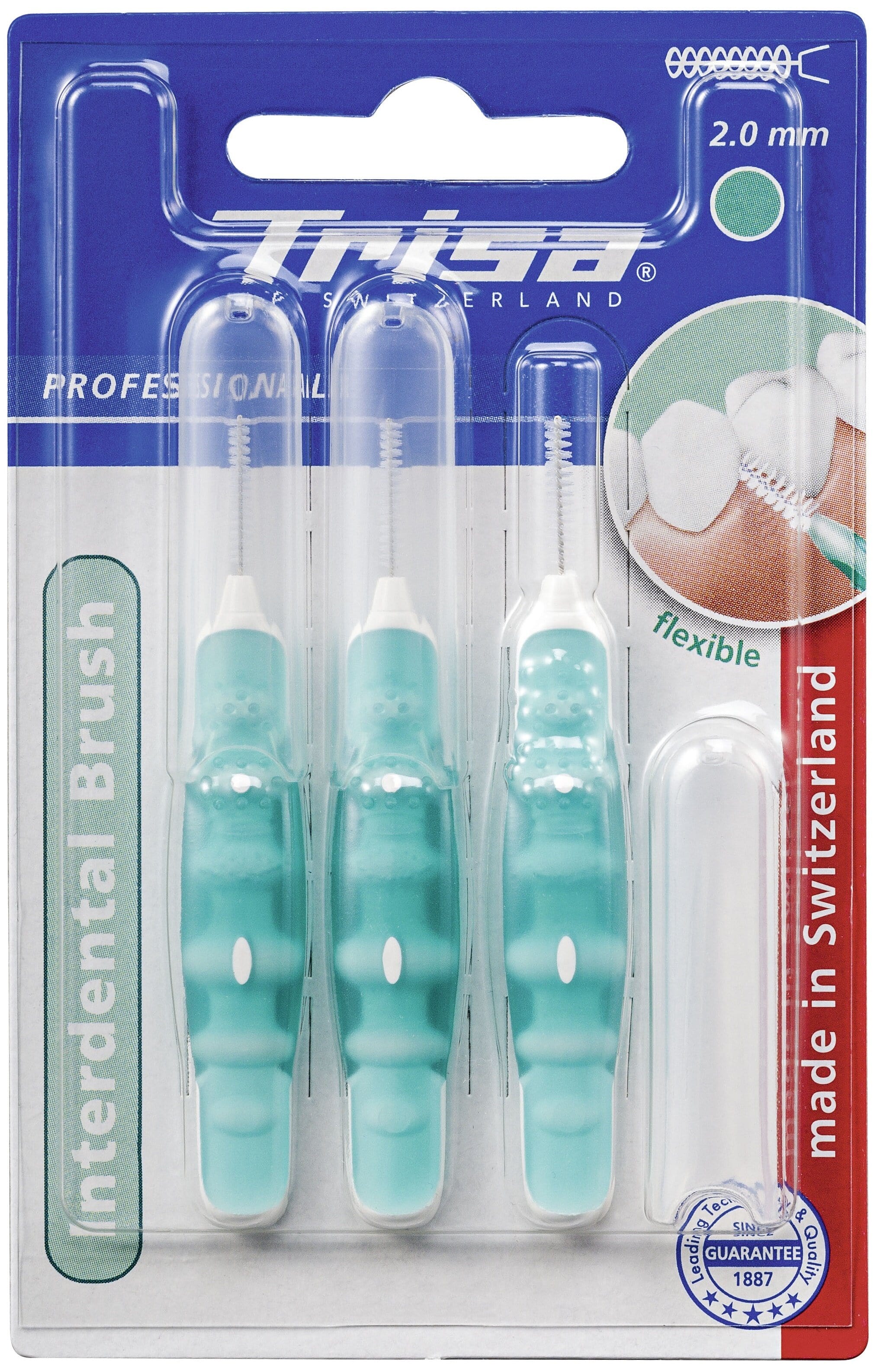 Trisa Periuțe de dinți interdentare Flexible, 2 mm, 3 buc