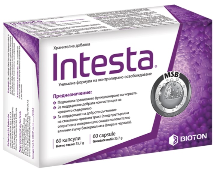 Intesta, 500 mg, 60 capsule, Bioton