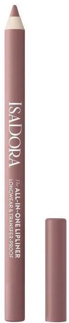 IsaDora Creion de buze de lungă durată All-in-One, 01 Bare Beige, 1.2 g
