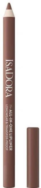IsaDora Creion de buze de lungă durată All-in-One, 03 Creamy Brown, 1.2 g