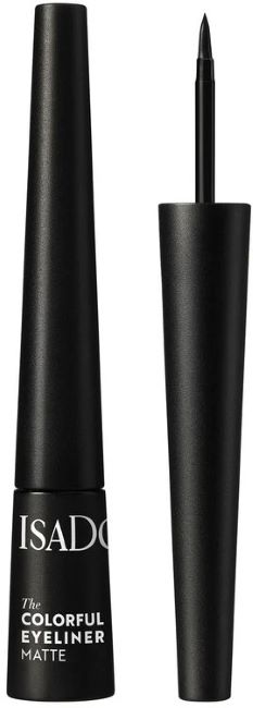 Isadora Eyeliner de lungă durată Colorful Eyeliner, 10 Black, 2.5 ml