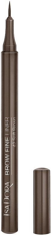 IsaDora Creion vegan pentru sprancene ultra fin, 42 Soft brown, 1.1 ml