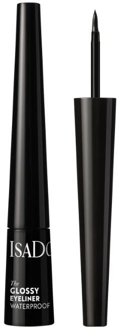 IsaDora Eyeliner rezistent la apă Glossy, 40 Chrome Black, 2.5 ml