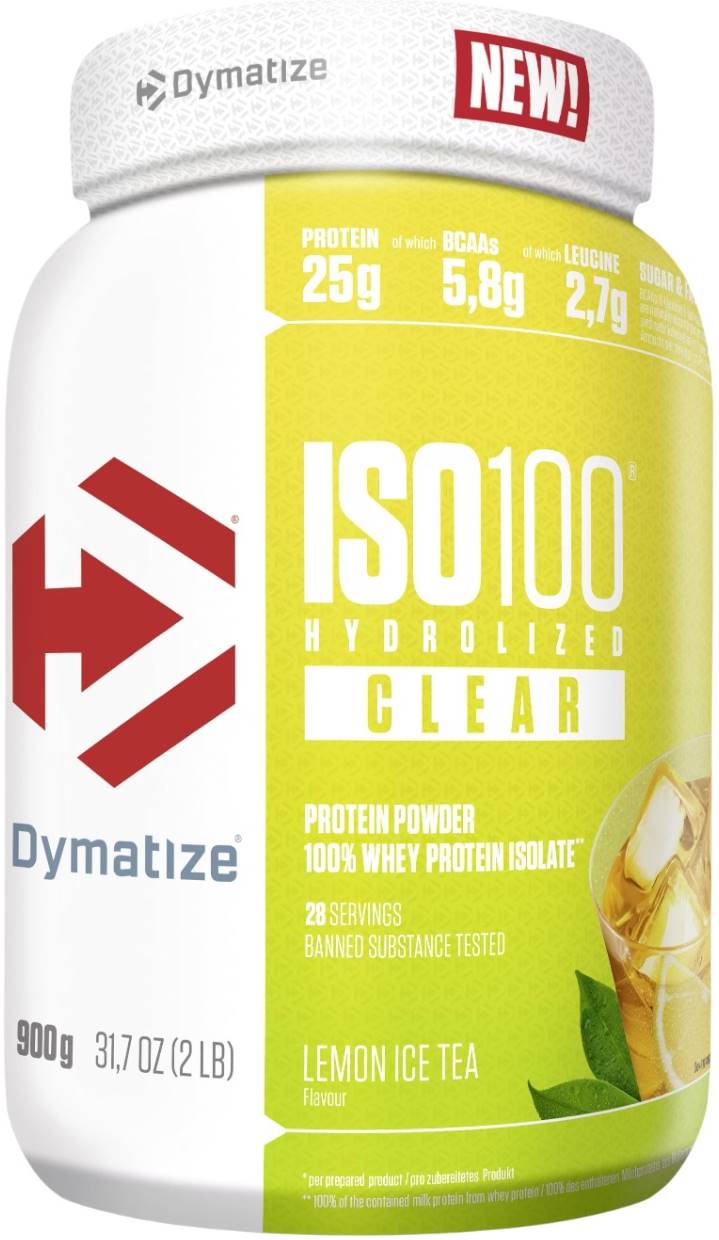 ISO 100, Lemon Ice Tea, 900 g, Dymatize