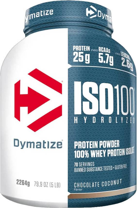 ISO 100, ciocolată și cocos, 2264 g, Dymatize