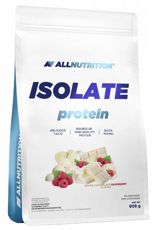 Isolate Protein, ciocolată albă cu zmeură, 908 g, AllNutrition