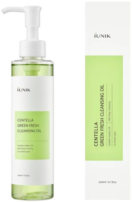 iUNIK Centella Ulei pentru curățarea feței Green Fresh, 200 ml