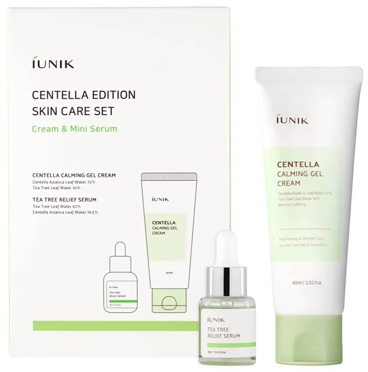 Centella Gel-crema calmanta, 60ml + Ser Tea Tree, 15m, Iunik - imagine 2