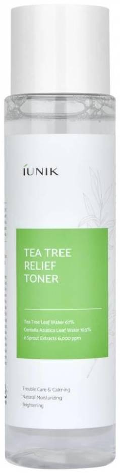 iUNIK Tea Tree Relief Toner facial, 200 ml