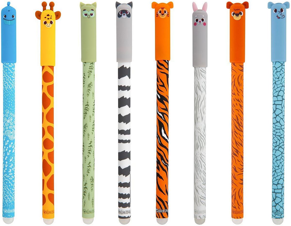 Pix cu gel șters Colorino – Animals, 0,5 mm, asortiment