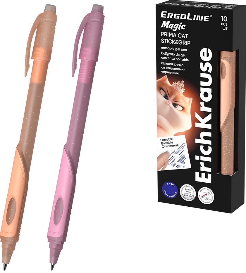 Pix cu gel ștergibil Erich Krause ErgoLine - Prima Cat, 0.5 mm,…