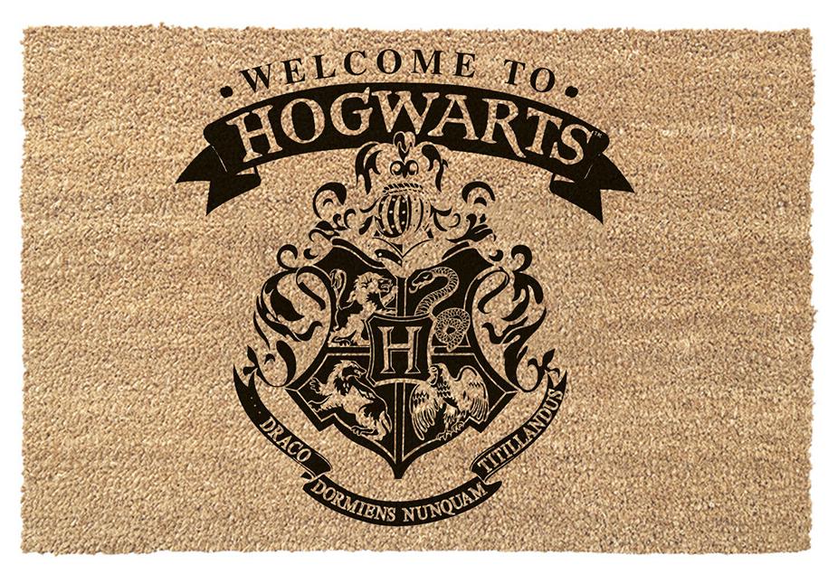 Preș de ușă Pyramid Movies: Harry Potter - Hogwarts Crest and Banner