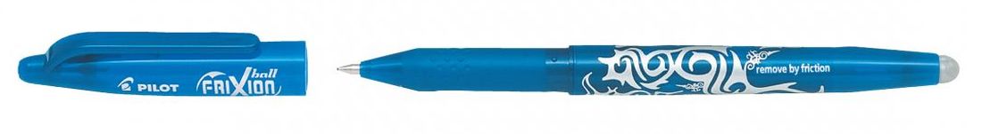 Roller care se sterge cu radiera Pilot FriXion - Albastru deschis, 0.7 mm