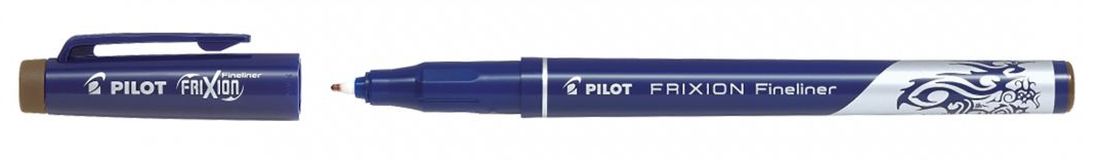 Liner care se sterge cu radiera Pilot FriXion - Maro, 0.45 mm
