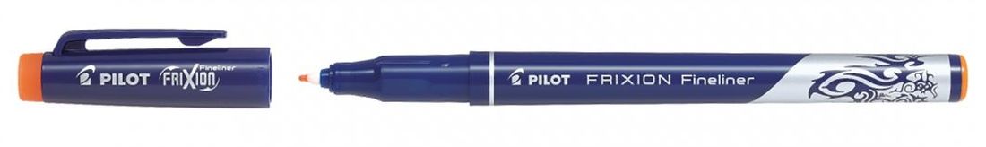 Liner care se sterge cu radiera Pilot FriXion - Portocaliu, 0.45 mm