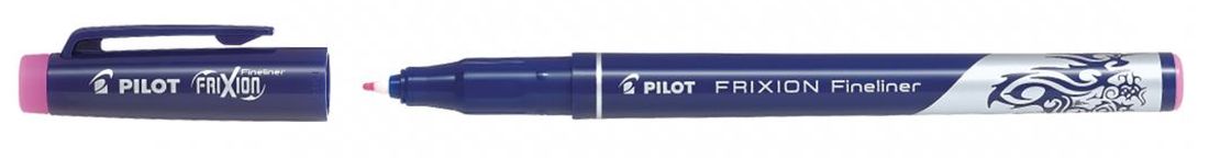 Liner care se sterge cu radiera Pilot FriXion -  Roz, 0.45 mm