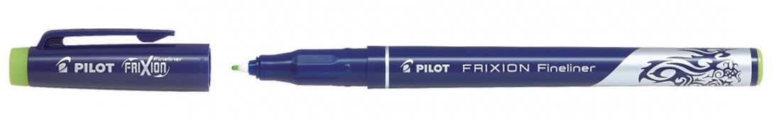 Liner care se sterge cu radiera Pilot FriXion - Verde deschis, 0.45 mm
