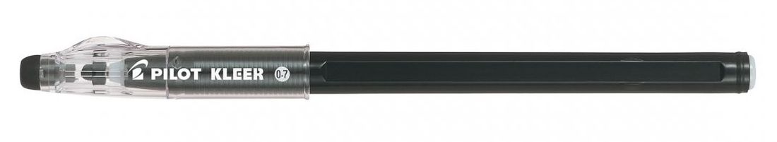 Pix care se sterge cu radiera Pilot Kleer - Negru, 0.7 mm